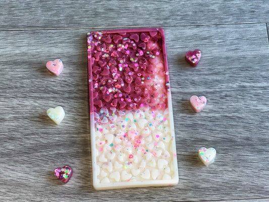 XL heart snap bar - Just Blush